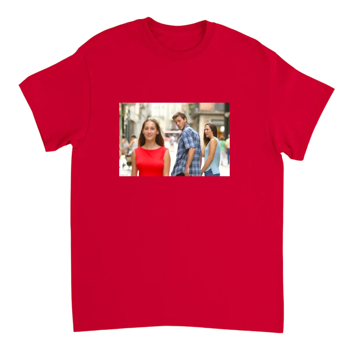 Distracted Boyfriend T-Shirt White T-Shirts Photo 4