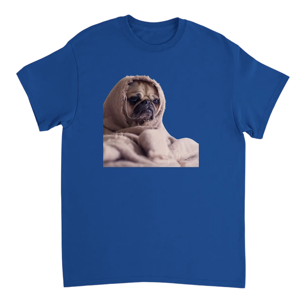 Dog in Blanket Meme T-Shirt T-Shirts - Royal