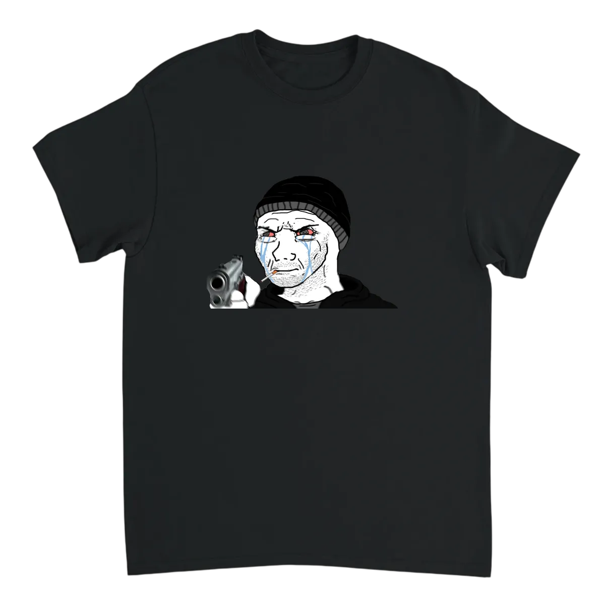 Doomer Wojak T-Shirt White T-Shirts Photo 3