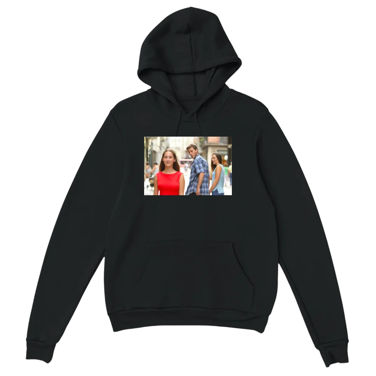 Double Take Humor Hoodie White Hoodies Photo 3