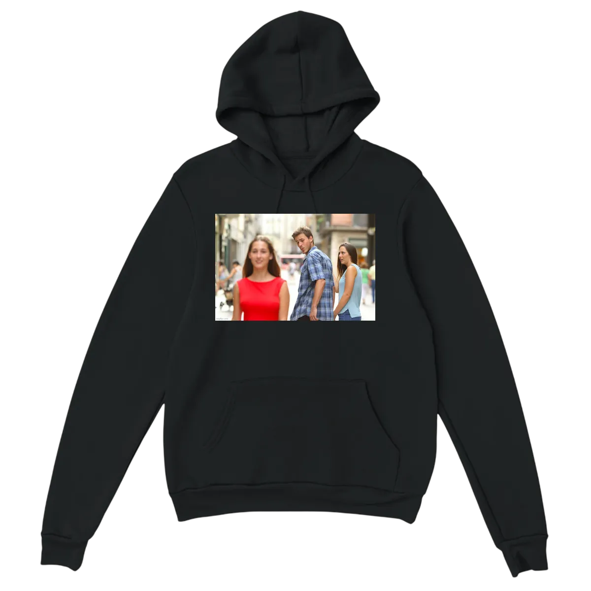 Double Take Humor Hoodie White Hoodies Photo 3