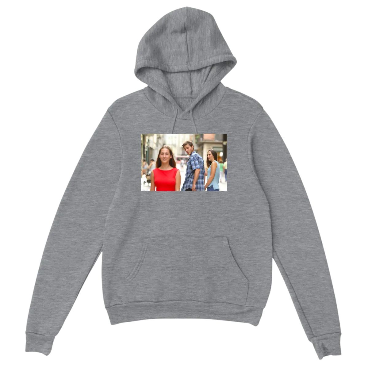 Double Take Humor Hoodie Hoodies - Grey
