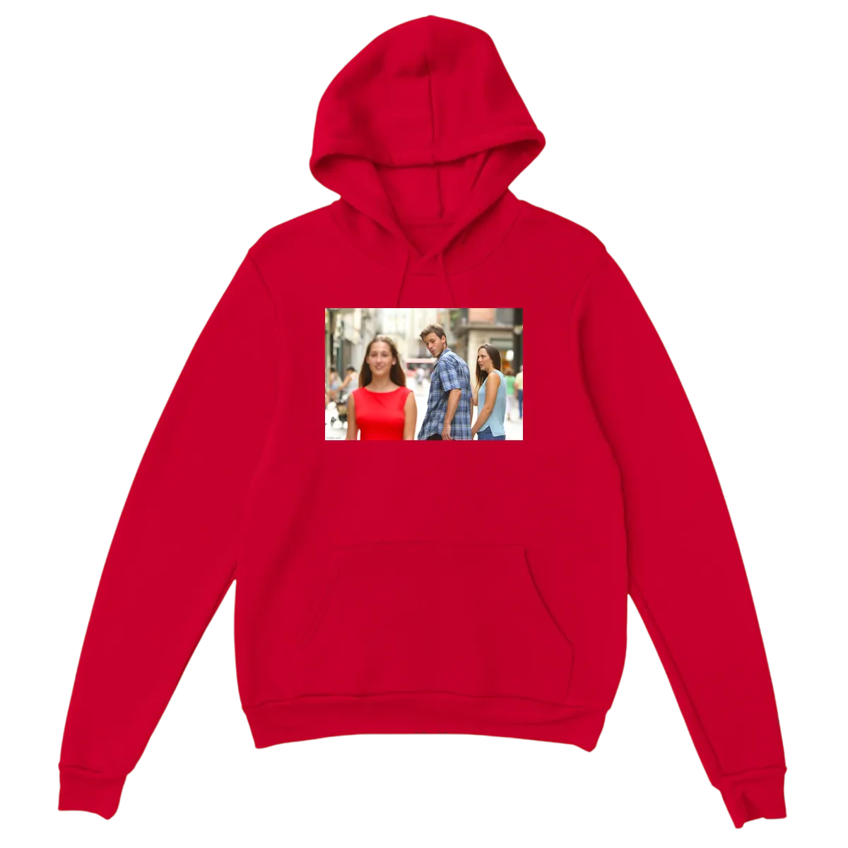 Double Take Humor Hoodie White Hoodies Photo 4
