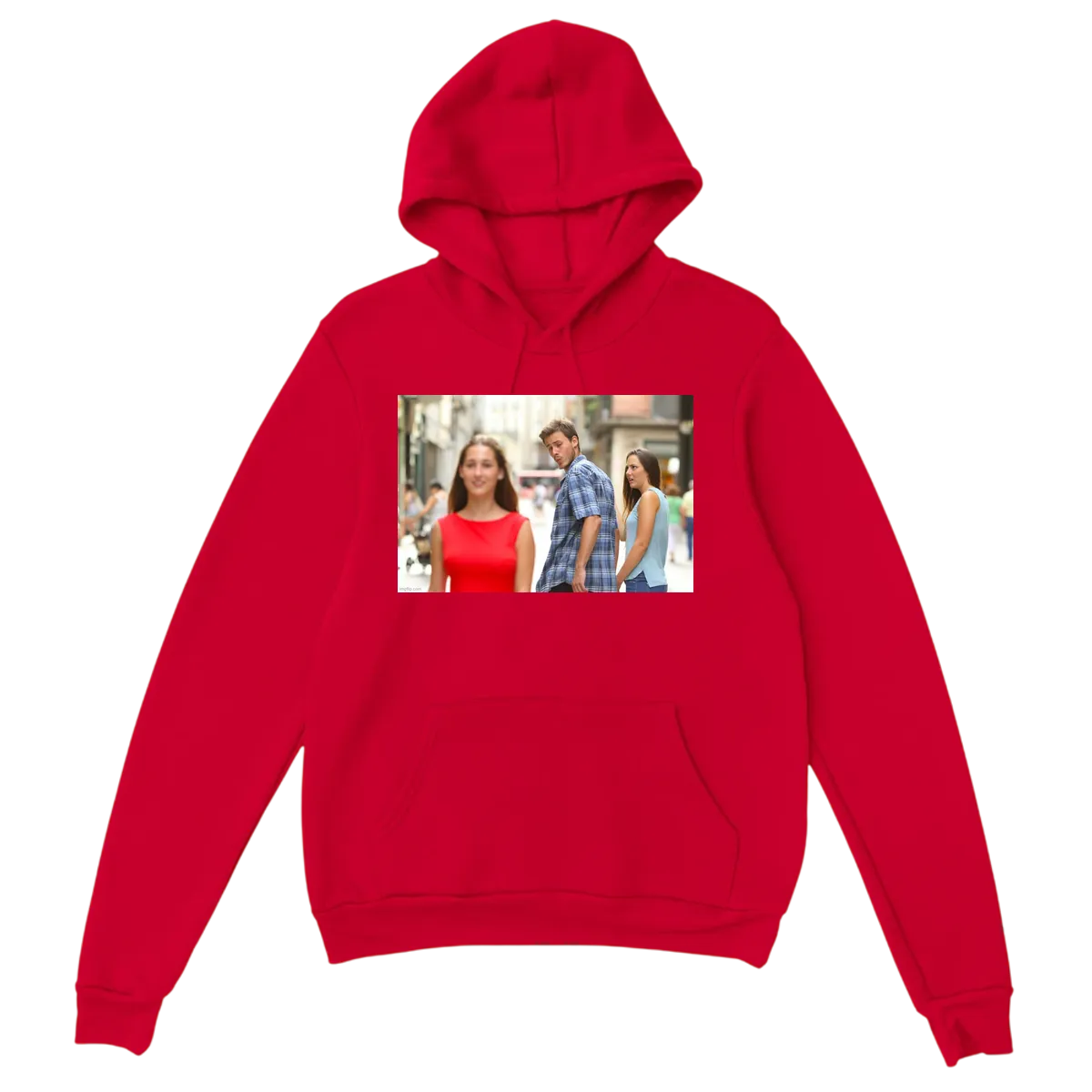 Double Take Humor Hoodie White Hoodies Photo 4