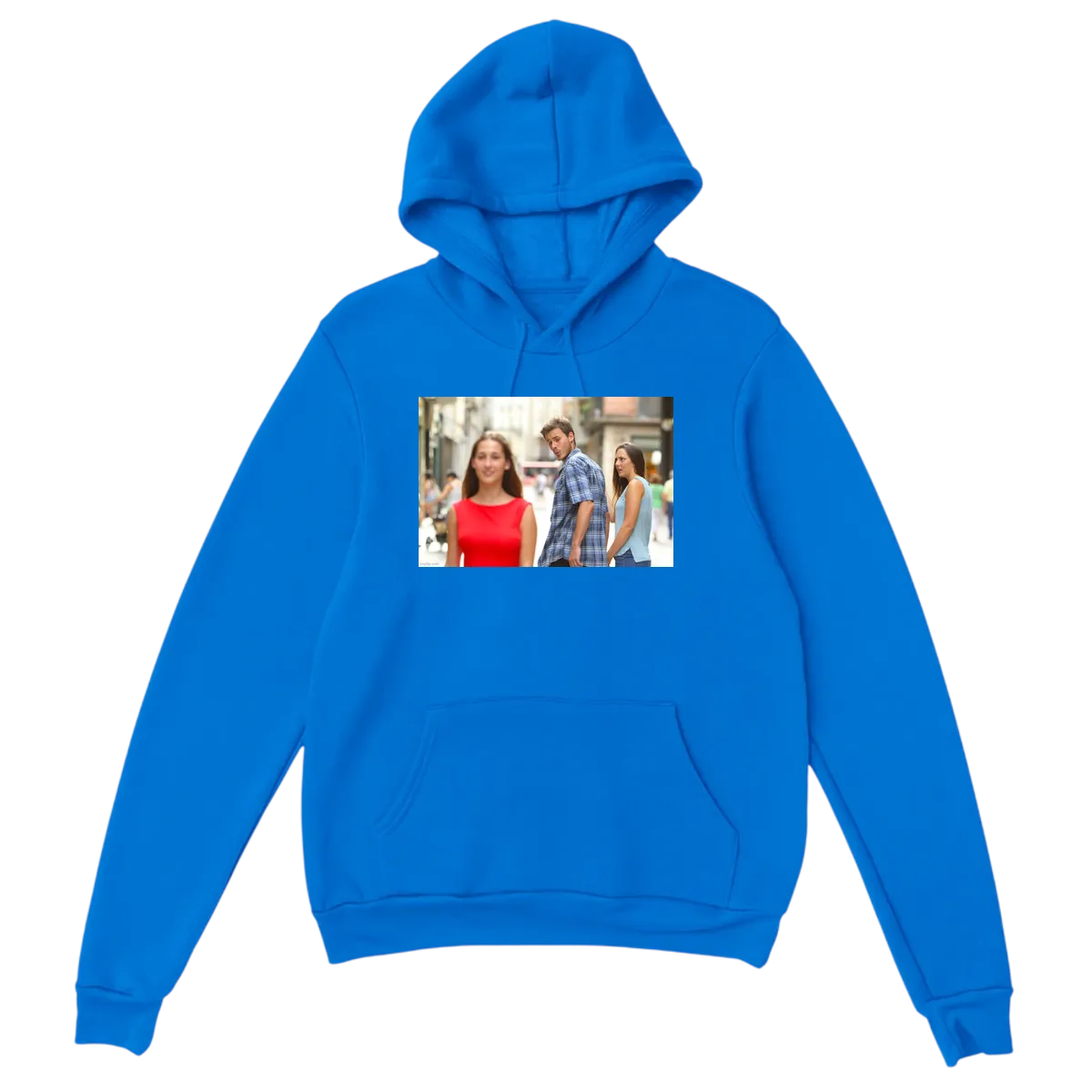 Double Take Humor Hoodie Hoodies - Royal