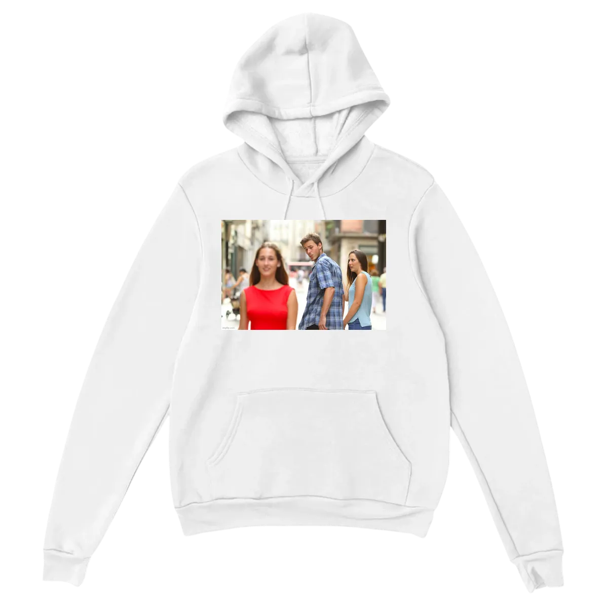 Double Take Humor Hoodie Hoodies - White