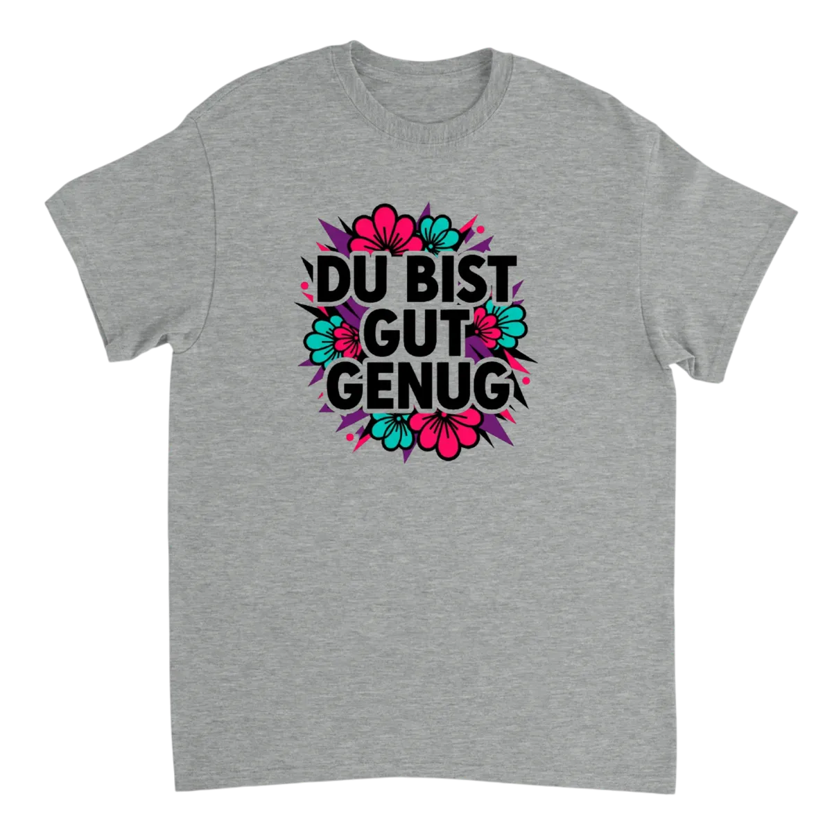 Du Bist Gut Genug Anthem Tee Black T-Shirts Photo 3