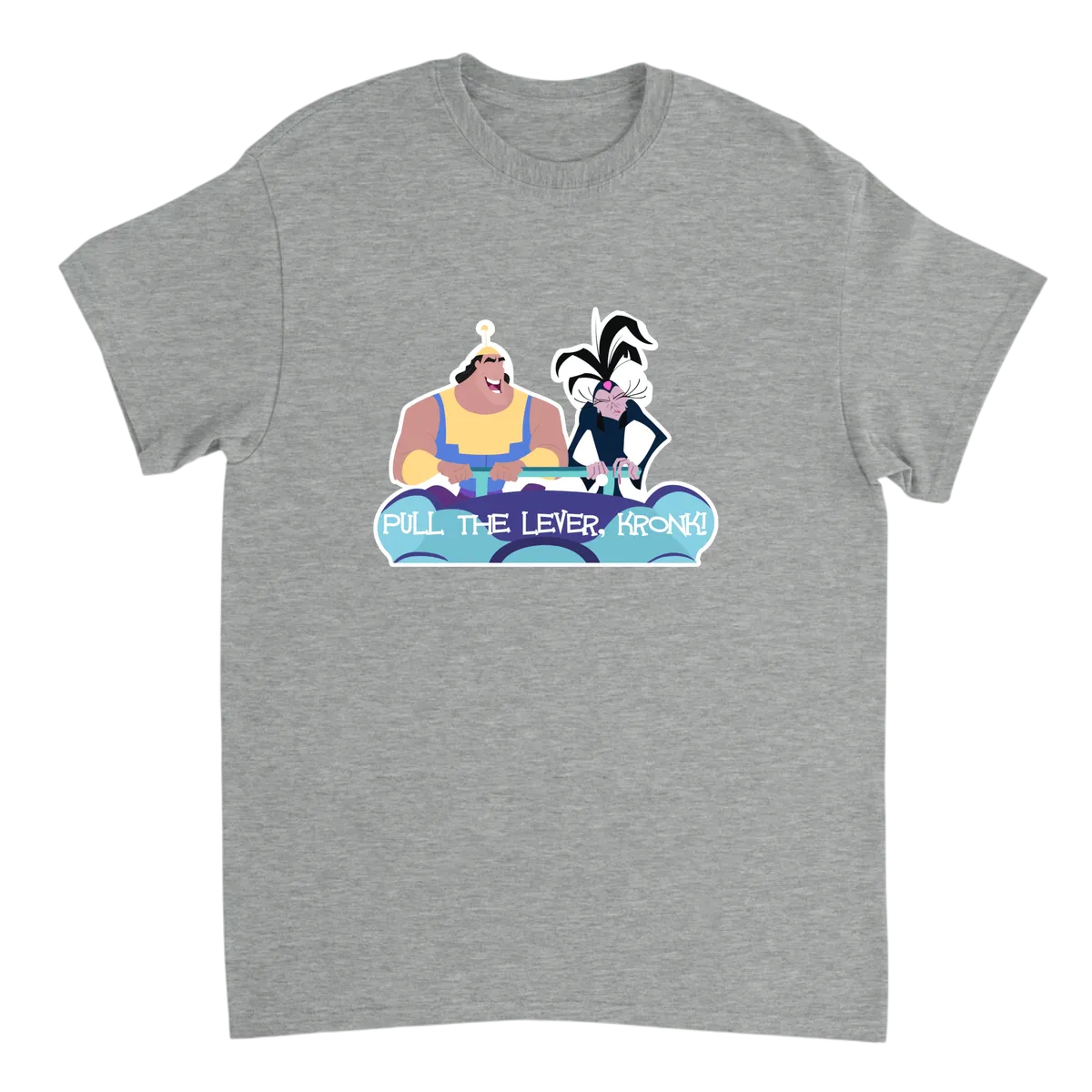 Emperor's New Groove Pull the Lever T-Shirt Black T-Shirts Photo 2