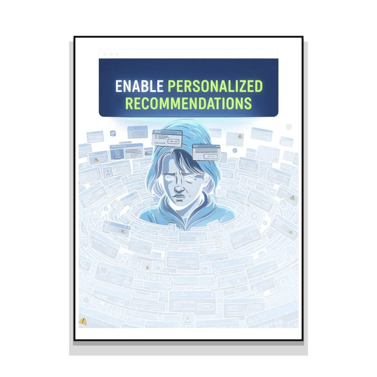 Enable Personalized Recs Meme Poster - Standard Posters (ZeitZwag Streetwear)