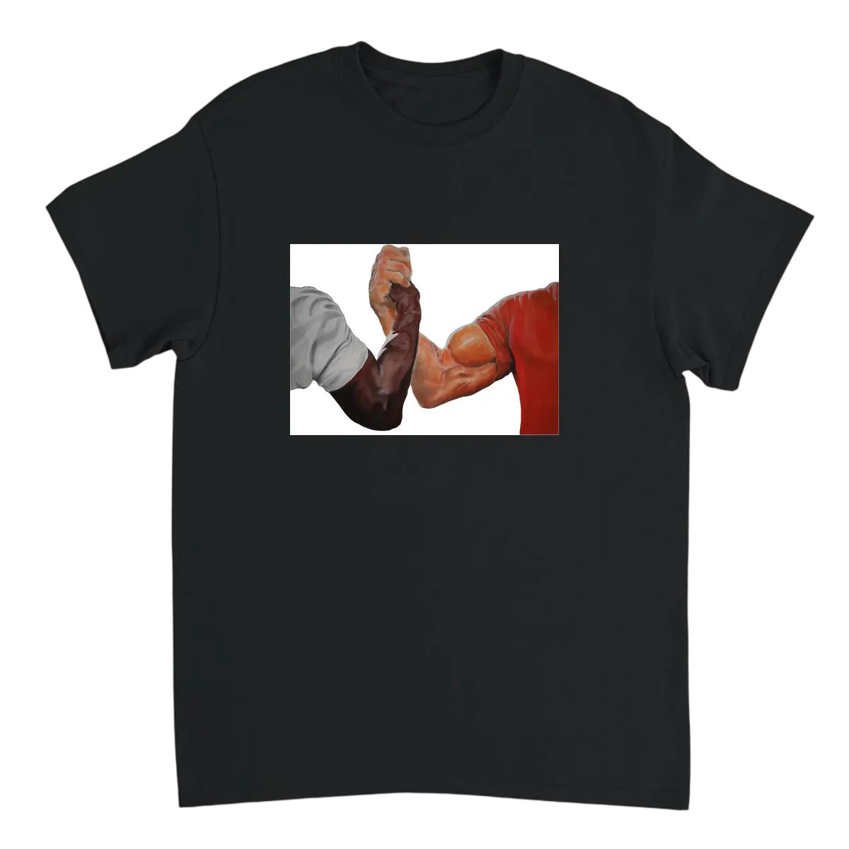 Epic Handshake T-Shirt T-Shirts - Black