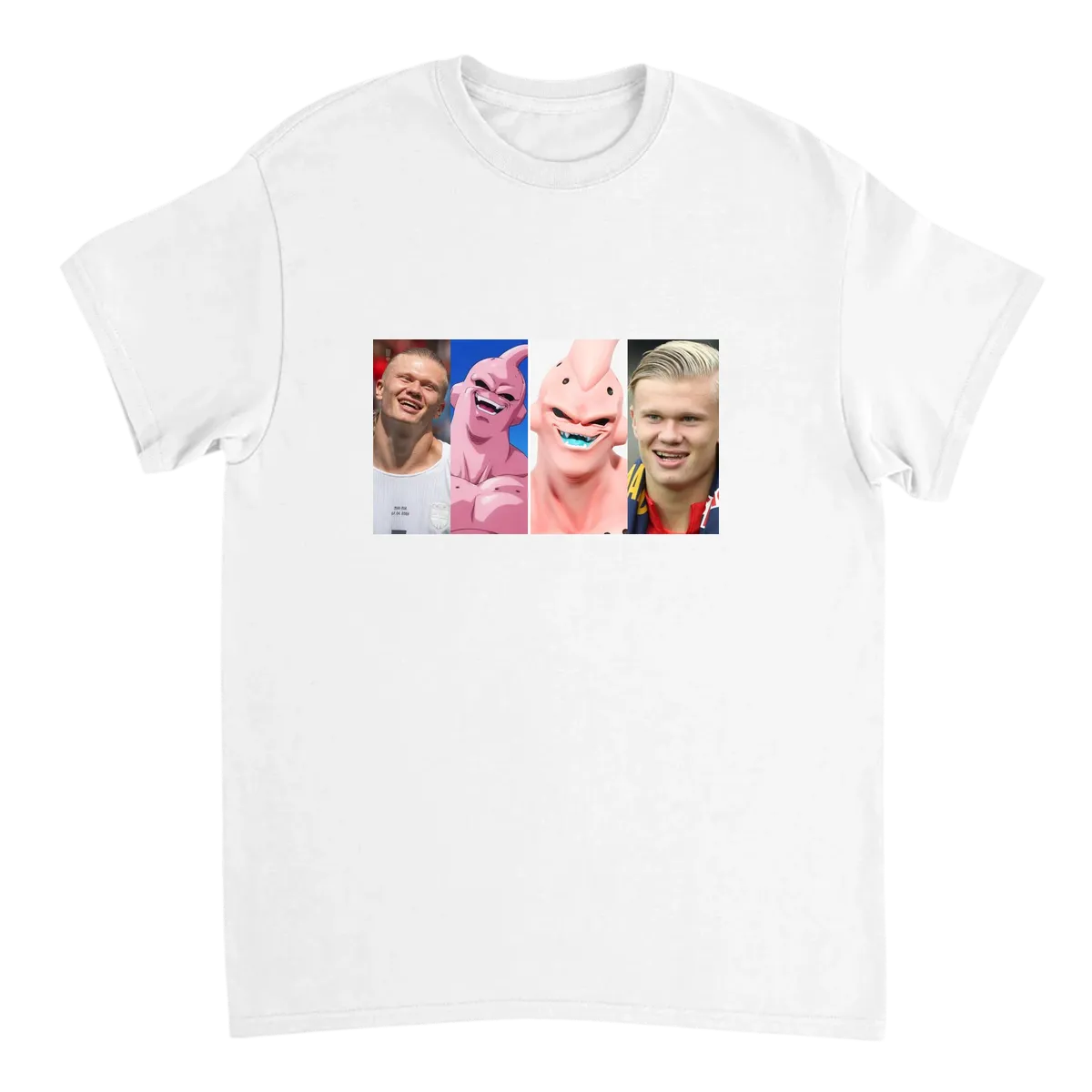 Erling Haaland Majin Buu Meme Tee T-Shirt Black T-Shirts Photo 5