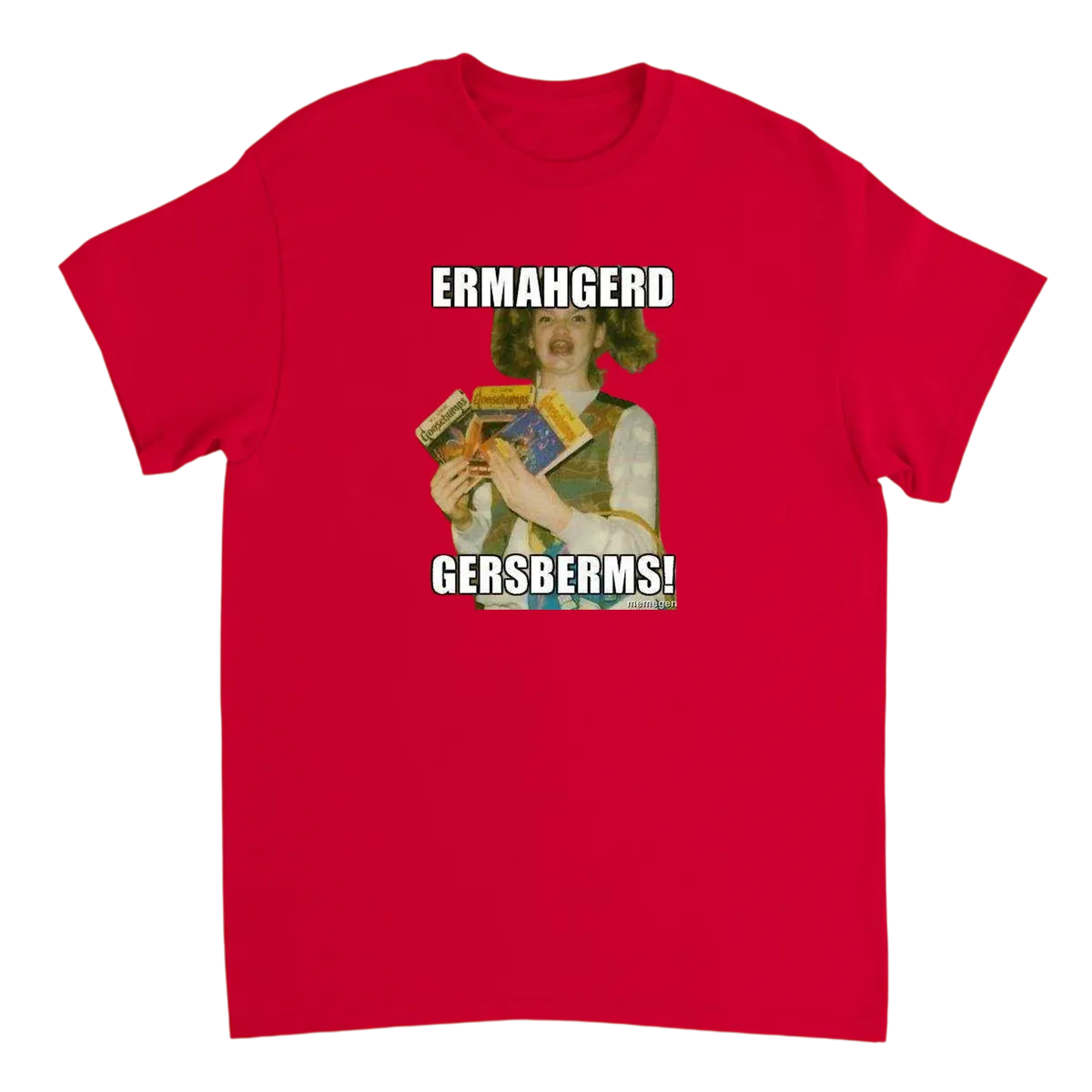 Ermahgerd Girl T-Shirt Black T-Shirts Photo 3