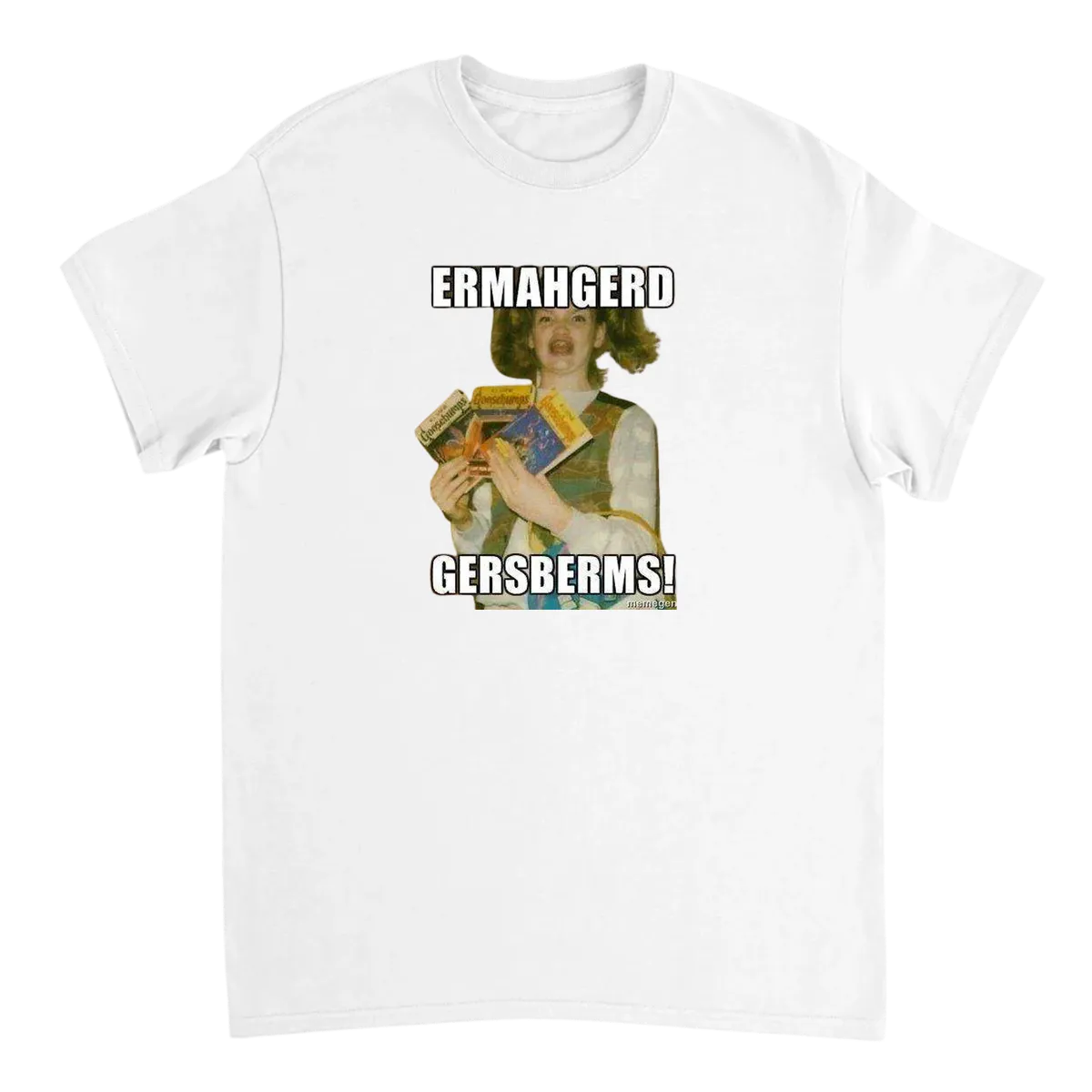 Ermahgerd Girl T-Shirt Black T-Shirts Photo 5