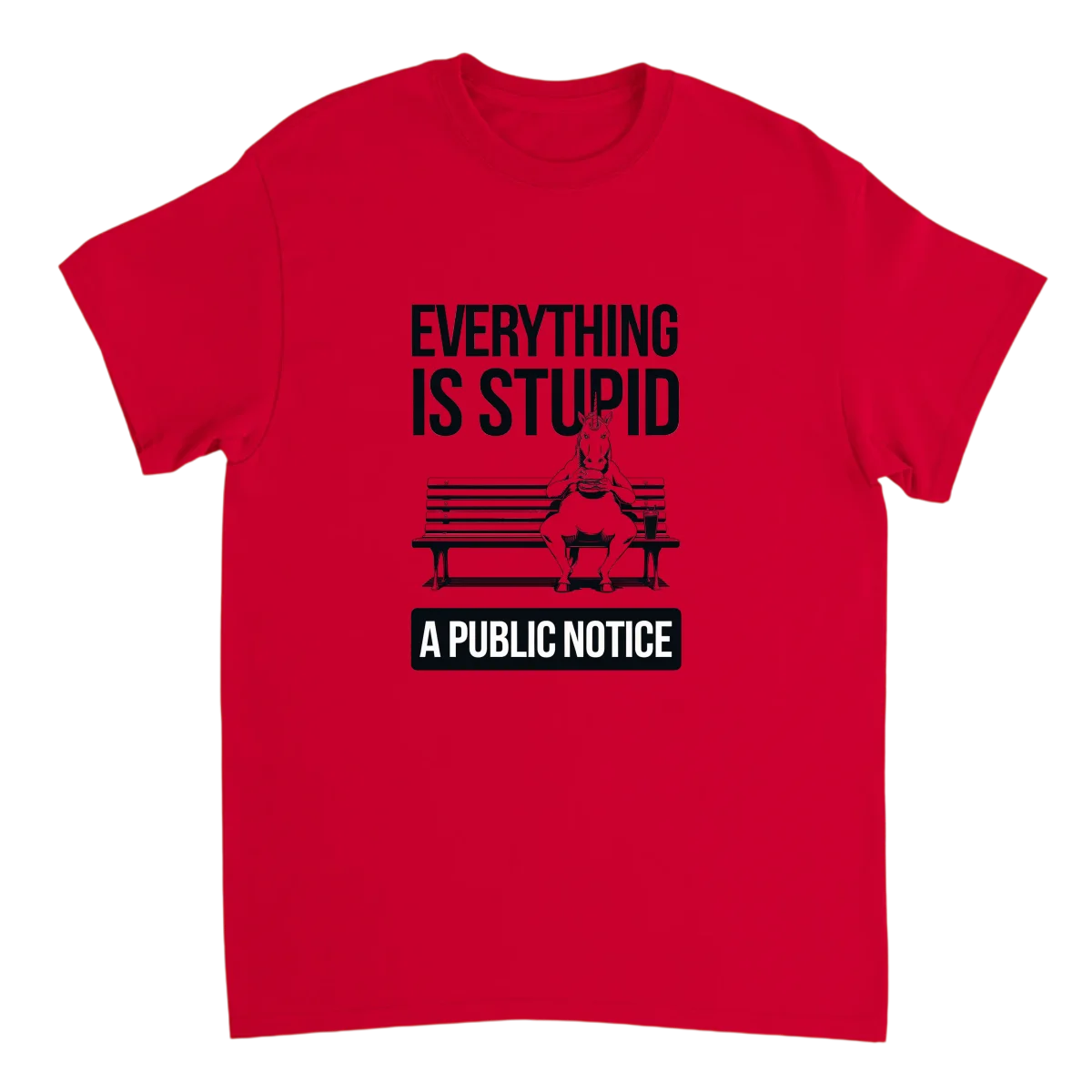 Everything Is Stupid Unicorn Tee White T-Shirts Photo 4