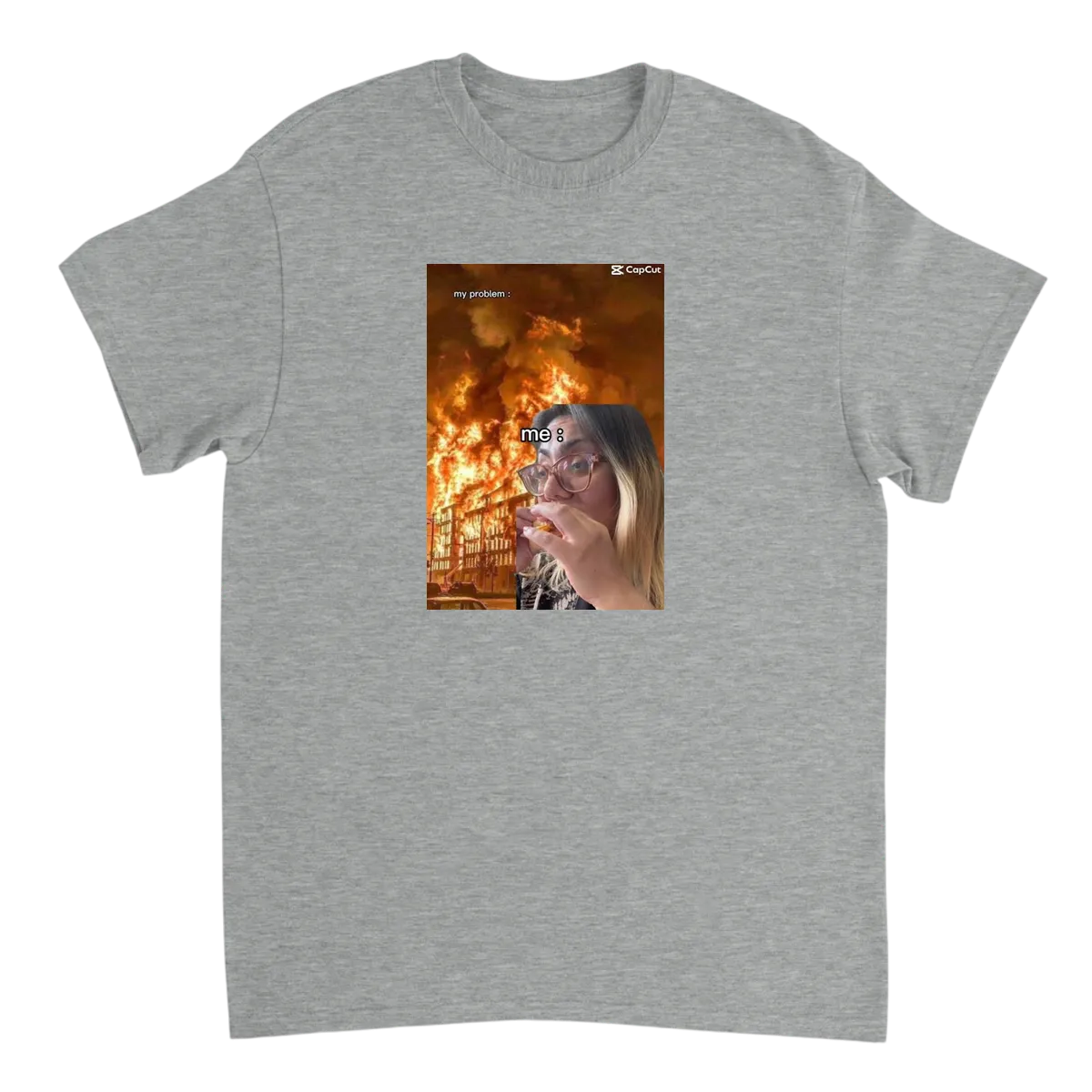 Everything's Fine. Coffee & Chaos Tee. Red T-Shirts Photo 3