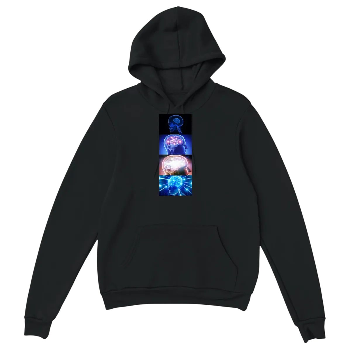 Expanding Brain Hoodie White Hoodies Photo 2