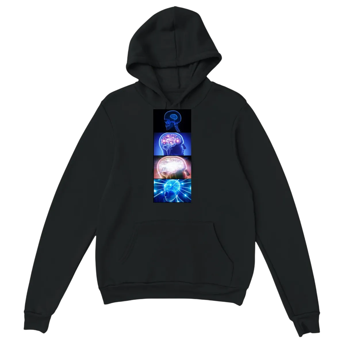 Expanding Brain Hoodie White Hoodies Photo 2