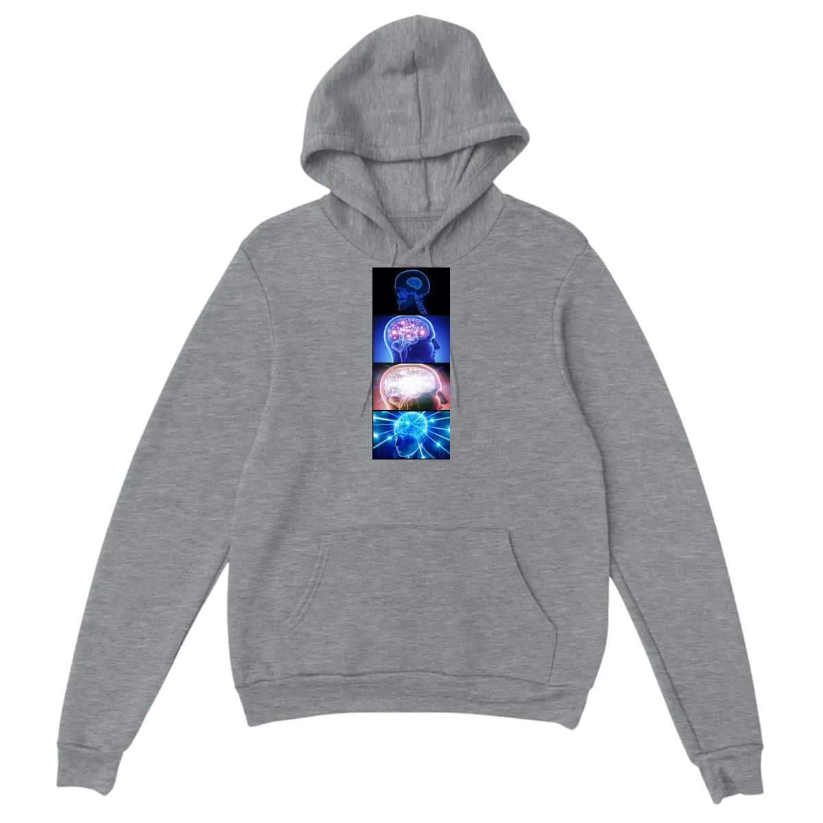 Expanding Brain Hoodie White Hoodies Photo 3