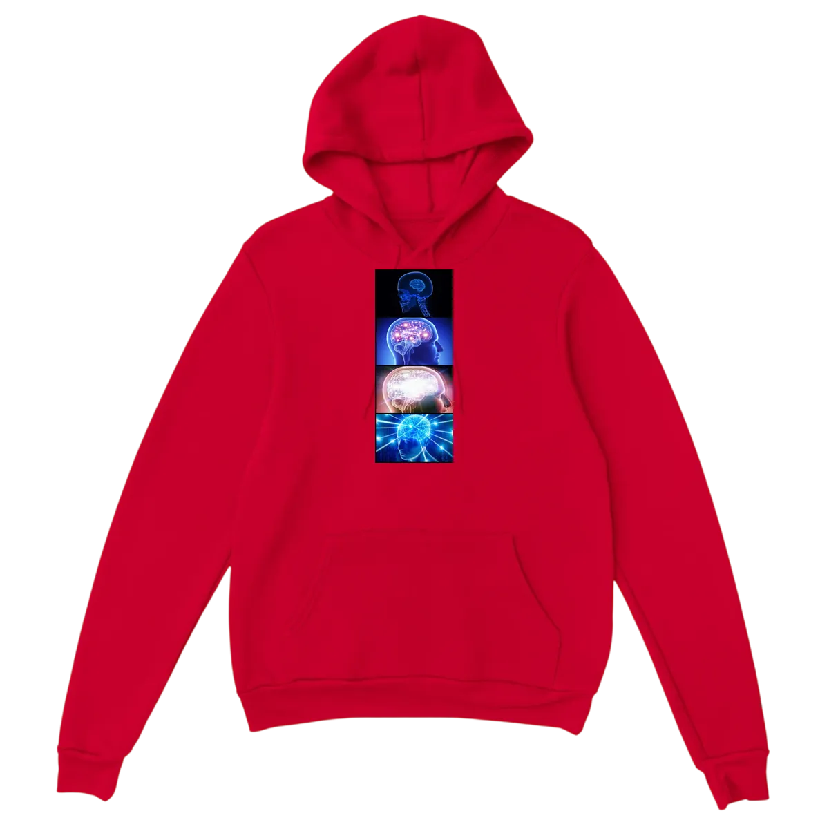 Expanding Brain Hoodie White Hoodies Photo 4