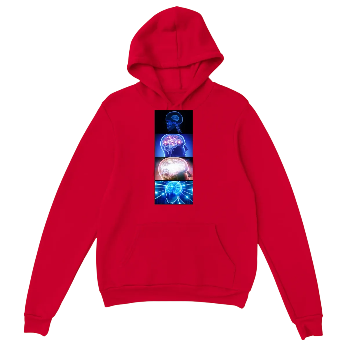 Expanding Brain Hoodie White Hoodies Photo 4