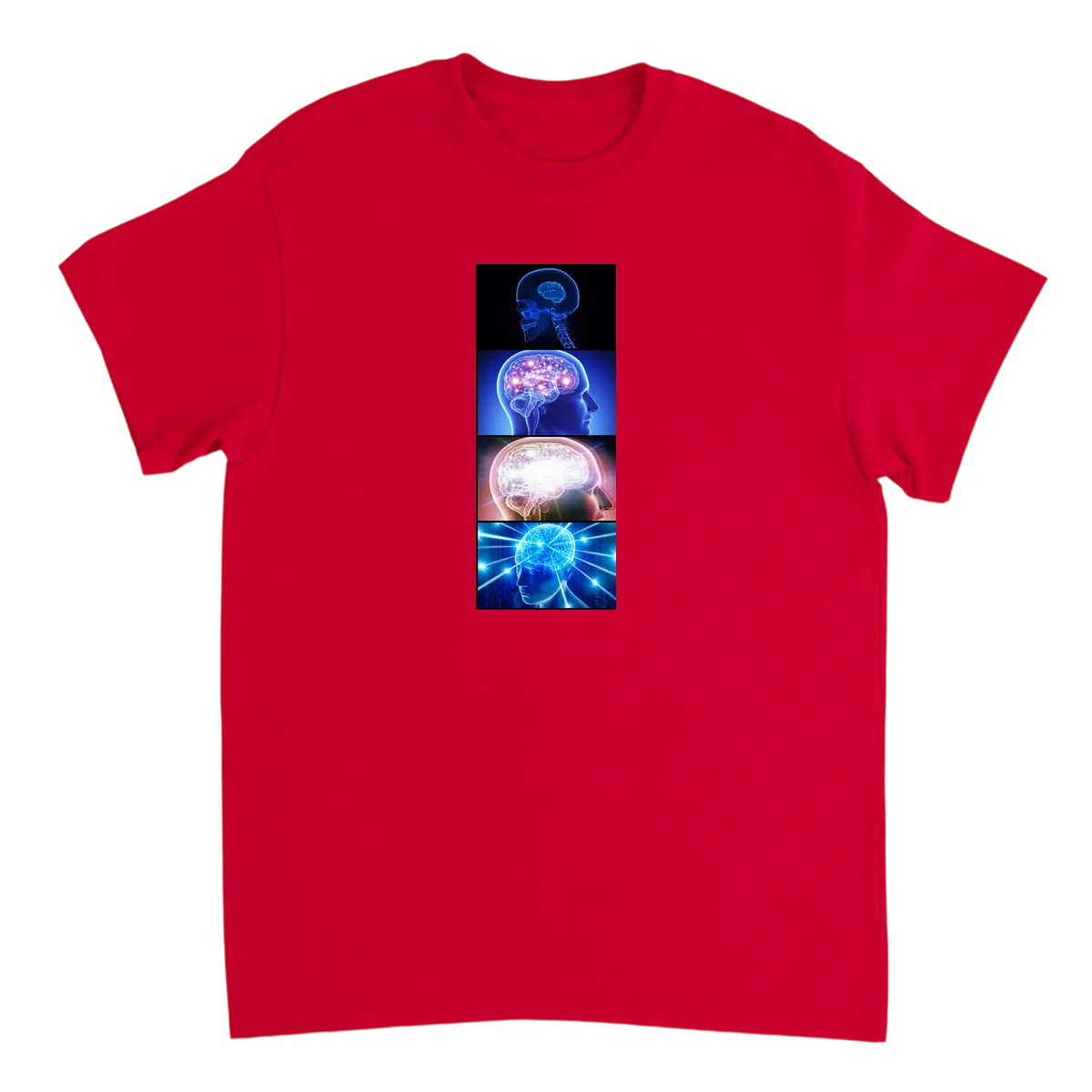 Expanding Brain T-Shirt White T-Shirts Photo 5