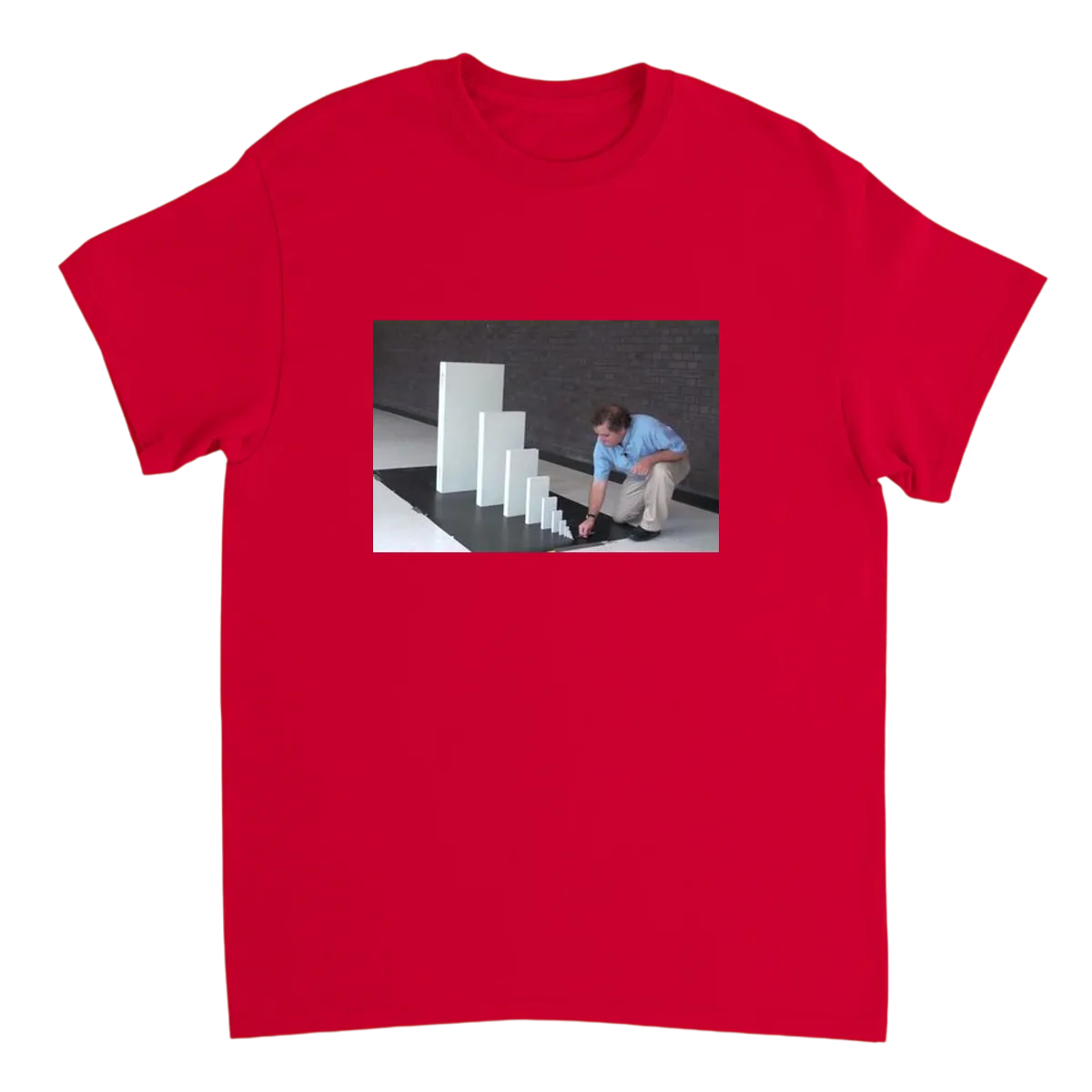 Expanding Dominoes T-Shirt White T-Shirts Photo 4