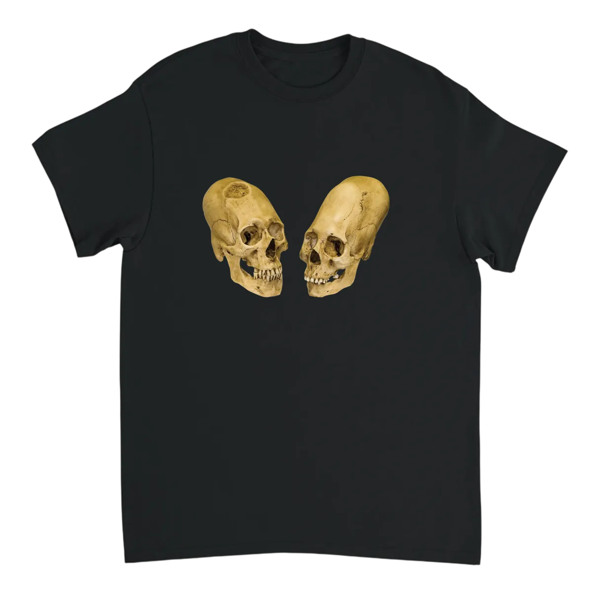 Expanding Skull Meme Tee Black T-Shirts Photo 2