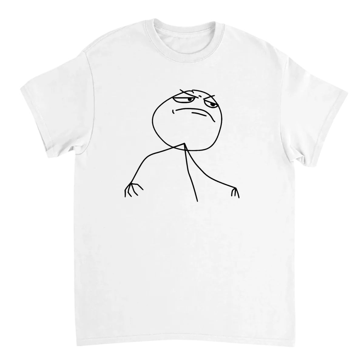 F Yeah Guy Classic Meme T-Shirt White T-Shirts Photo 2