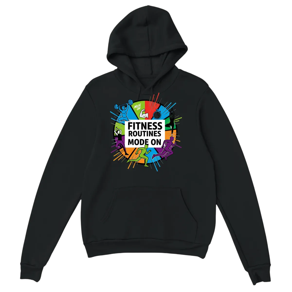 Fitness Mode ON | Gains Lifestyle Hoodie White Hoodies Photo 3