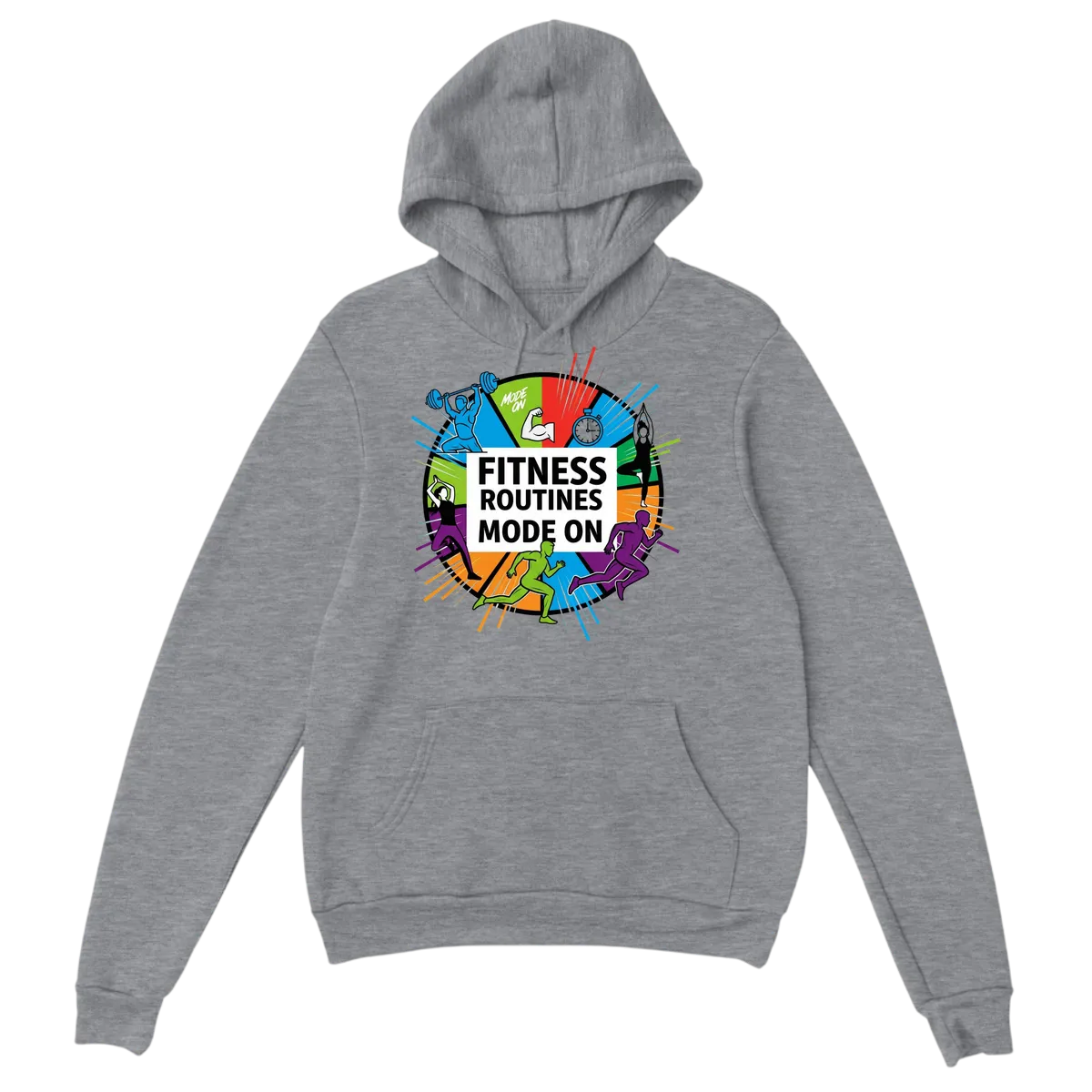 Fitness Mode ON | Gains Lifestyle Hoodie White Hoodies Photo 4