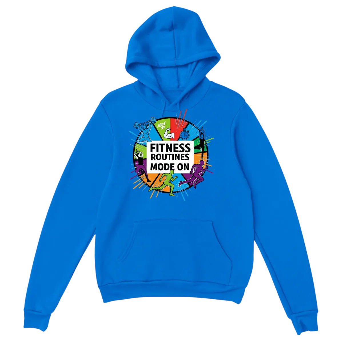 Fitness Mode ON | Gains Lifestyle Hoodie White Hoodies Photo 5