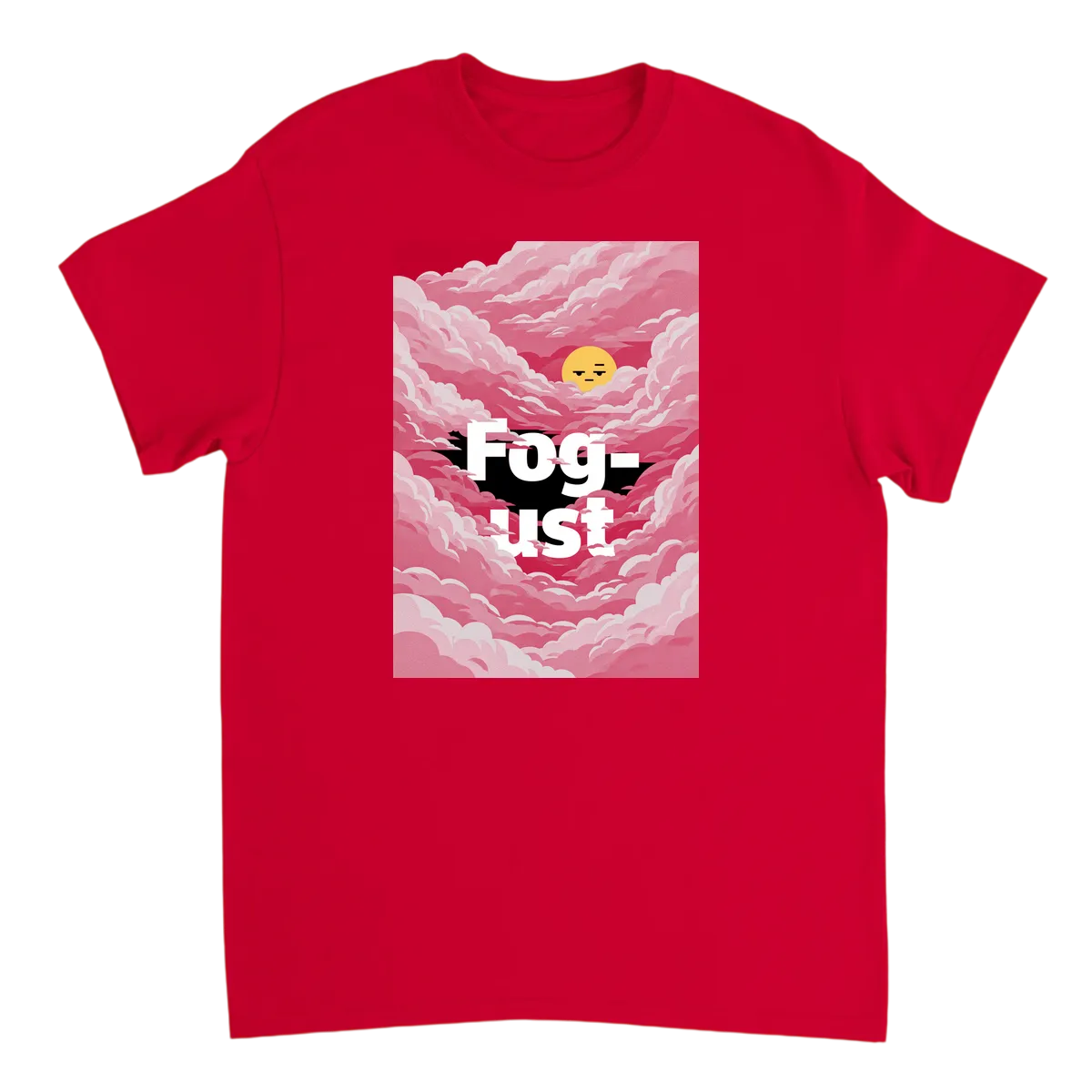 Fog-ust Tee: Summer's Misty Twist Meme Shirt White T-Shirts Photo 4