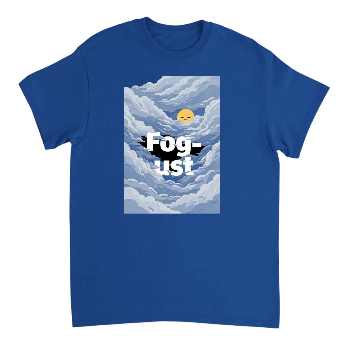 Fog-ust Tee: Summer's Misty Twist Meme Shirt White T-Shirts Photo 5