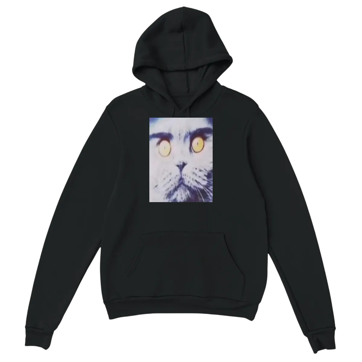 Folk Valley Cat Hoodie - Surreal Meme Style