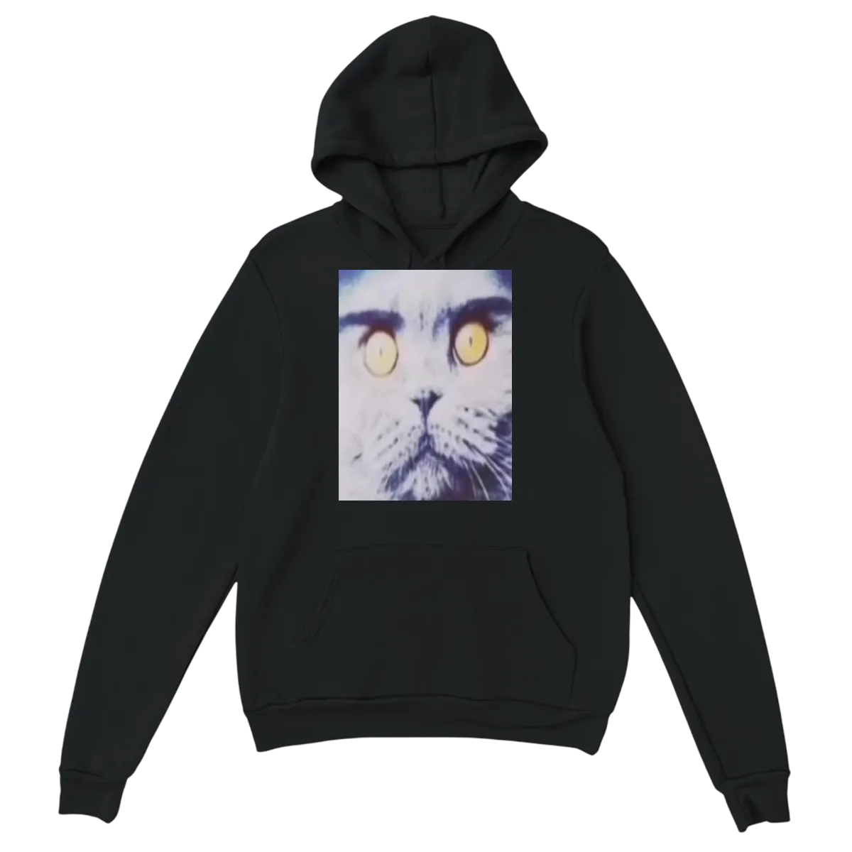 Folk Valley Cat Hoodie - Surreal Meme Style