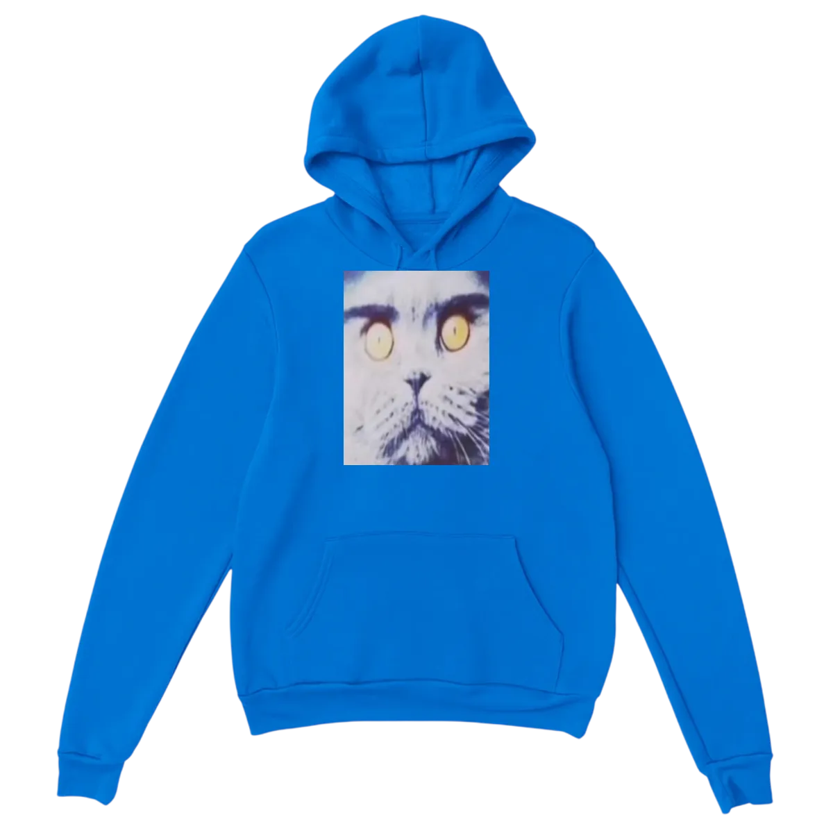 Folk Valley Cat Hoodie - Surreal Meme Style White Hoodies Photo 5