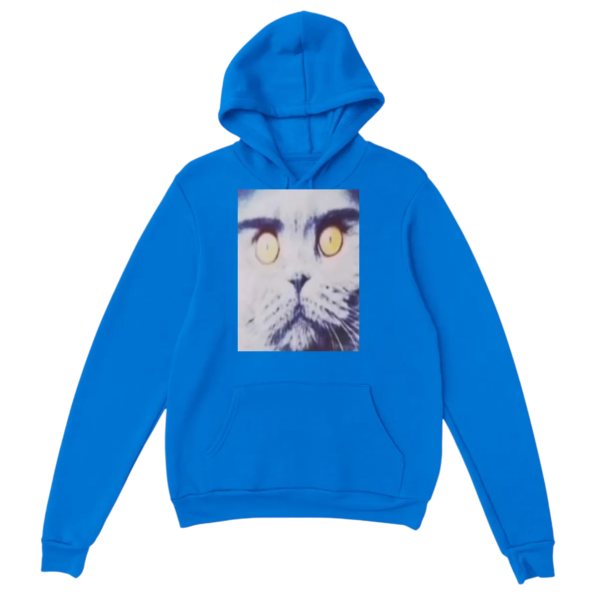 Folk Valley Cat Hoodie - Surreal Meme Style White Hoodies Photo 5