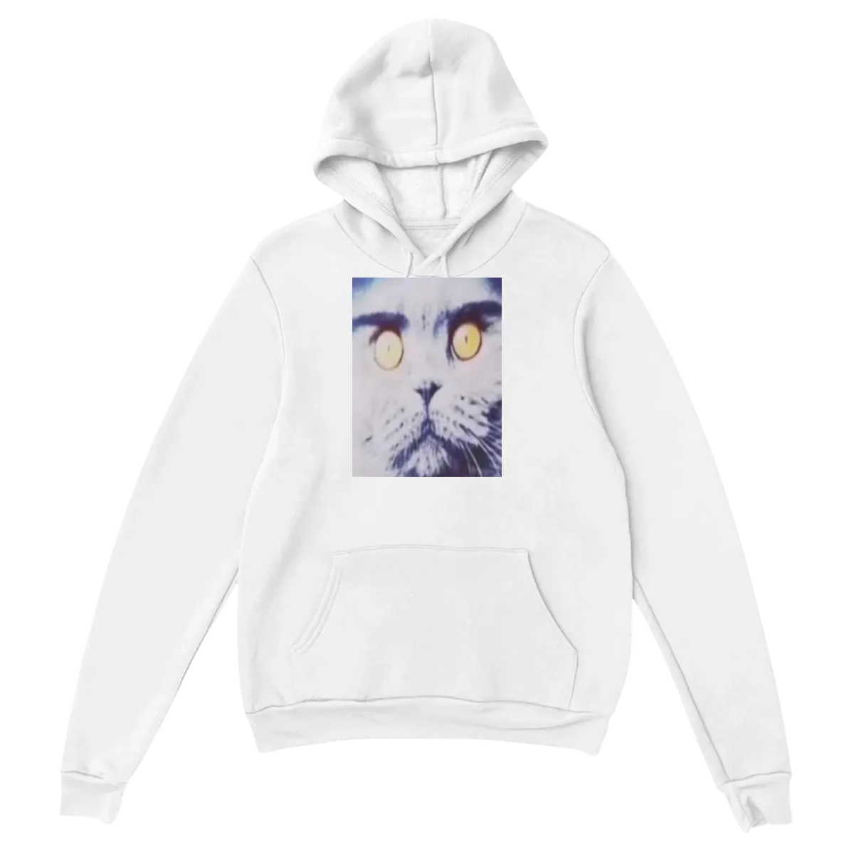 Folk Valley Cat Hoodie - Surreal Meme Style