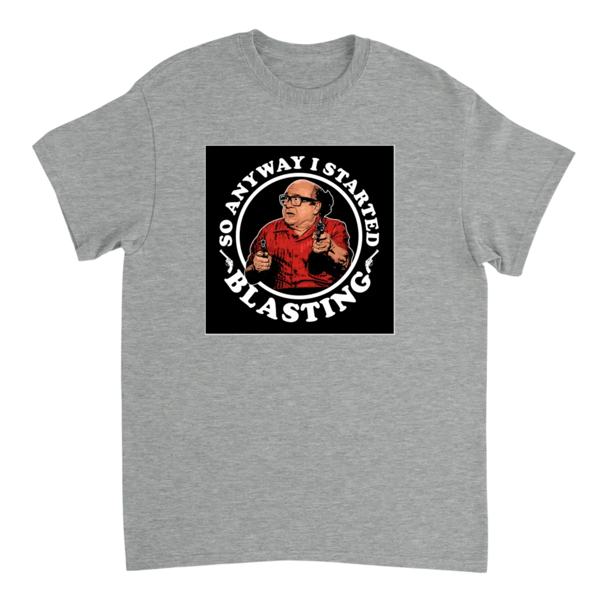 Frank Reynolds "Anyway..." T-Shirt Black T-Shirts Photo 2