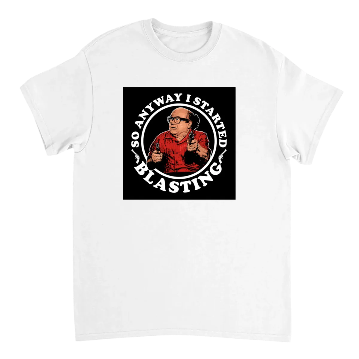 Frank Reynolds "Anyway..." T-Shirt Black T-Shirts Photo 5