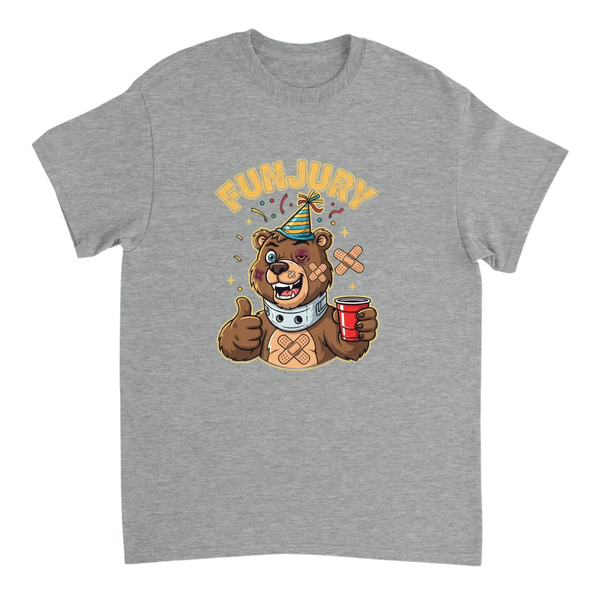 Funjury Graphic Tee - Worth The Risk - White T-Shirts (ZeitZwag Streetwear)
