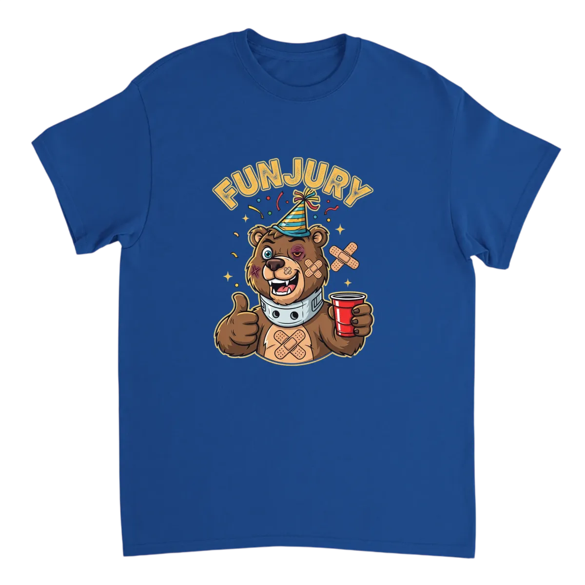 Funjury Graphic Tee - Worth The Risk White T-Shirts Photo 5