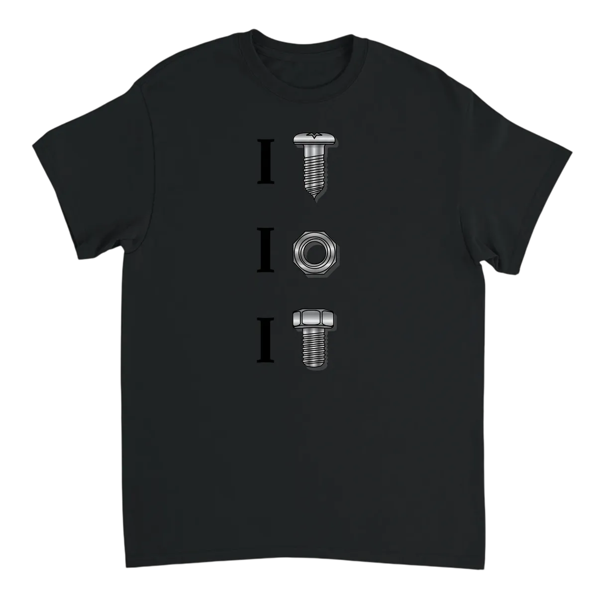 Funny Mechanic Hardware Pun Graphic Tee White T-Shirts Photo 3