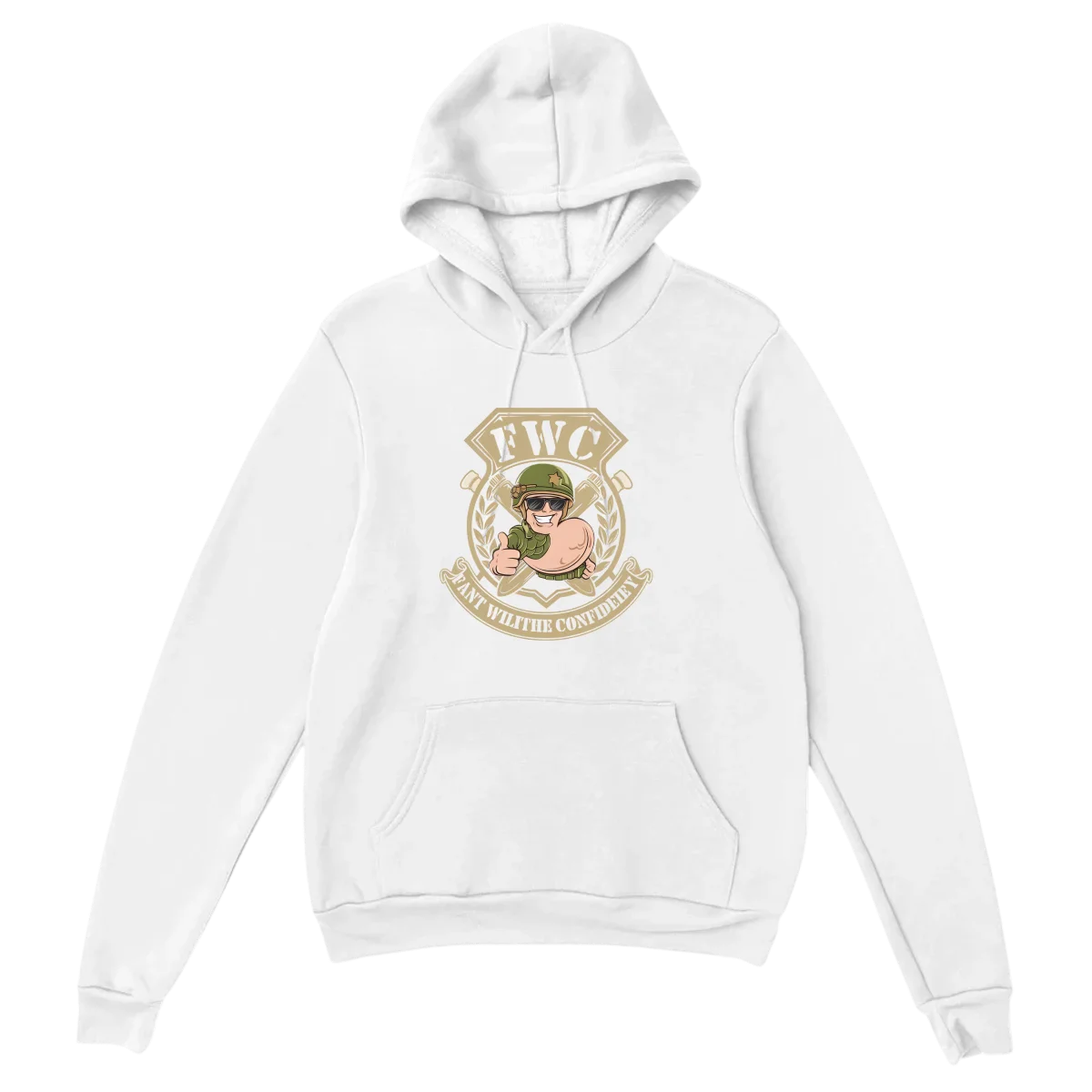 FWC Fart With Confidence Hoodie - White Hoodies (ZeitZwag Streetwear)