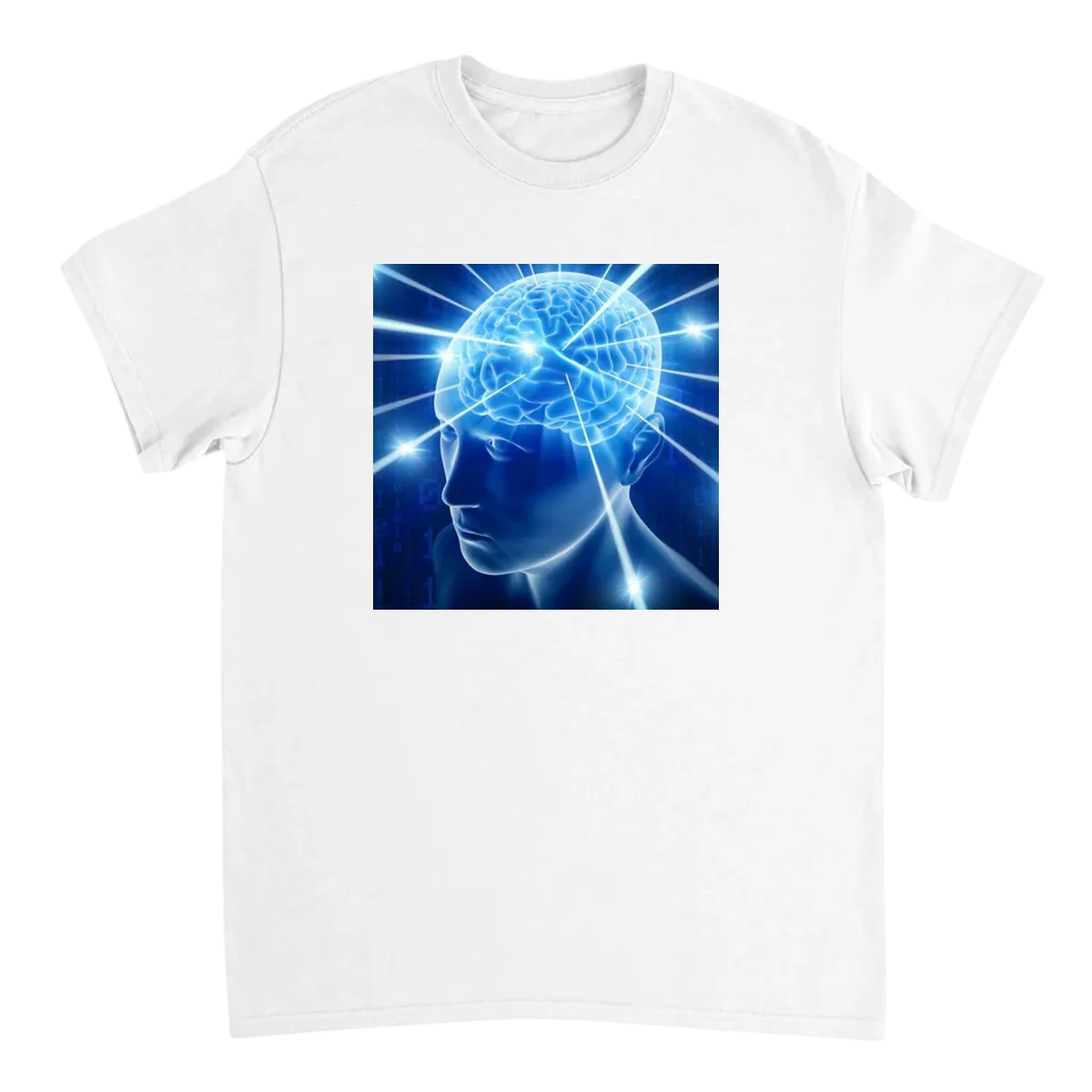 Galaxy Brain T-Shirt White T-Shirts Photo 2