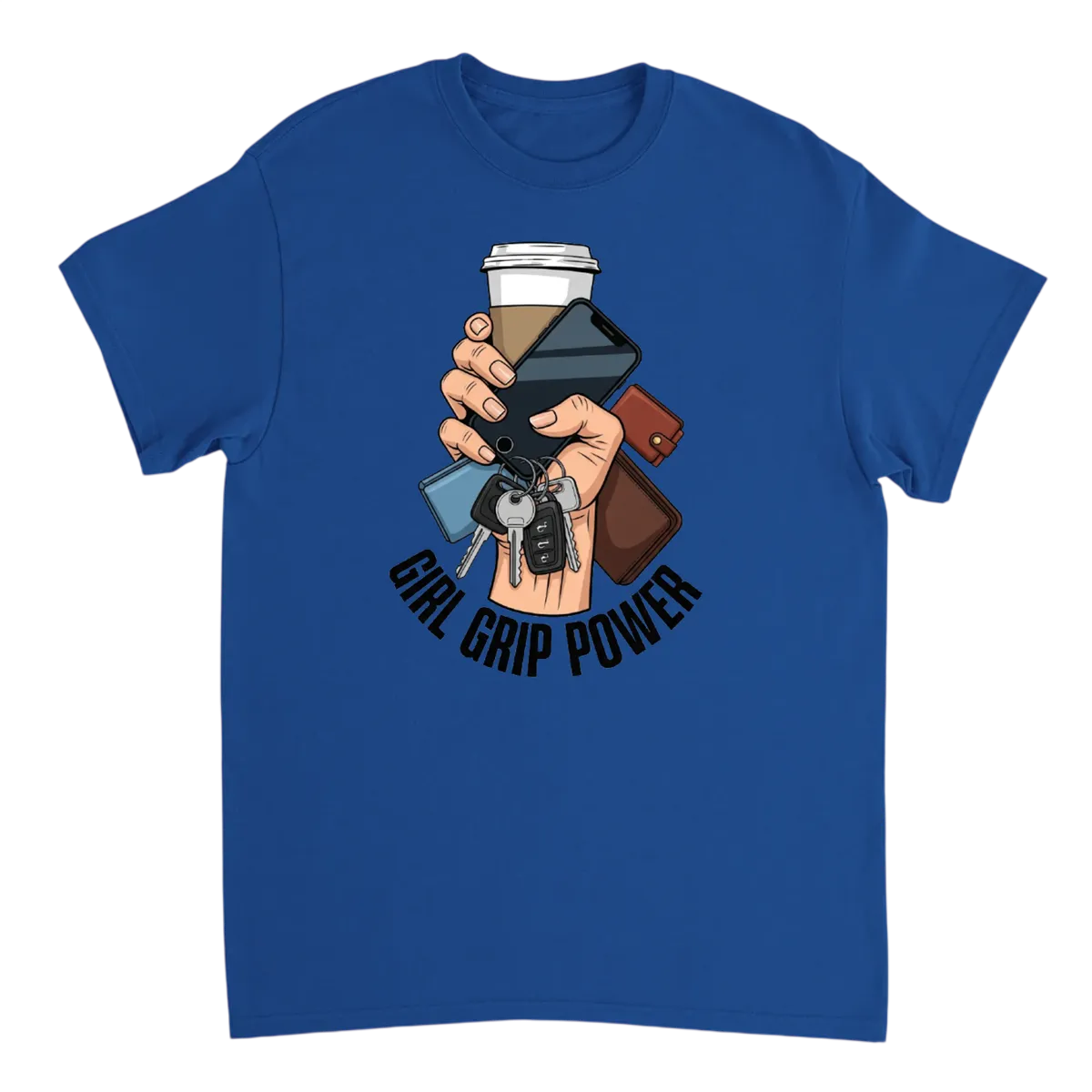 Girl Grip Power Tee - Master of Carrying All T-Shirts - Royal