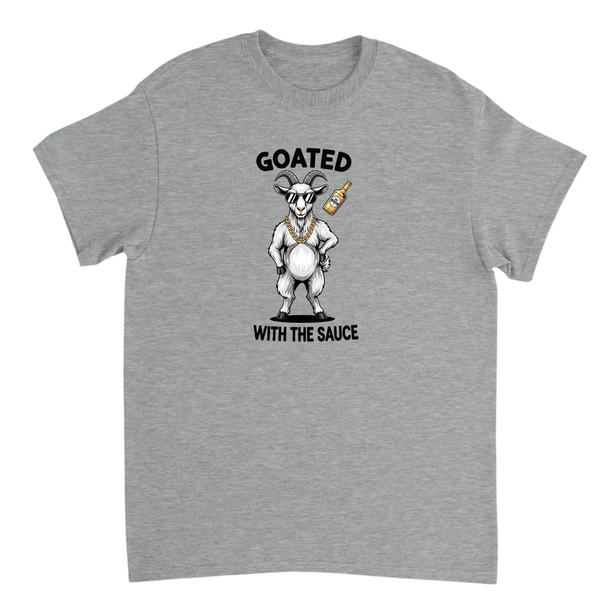 Goated With The Sauce Tee T-Shirt T-Shirts - Grey