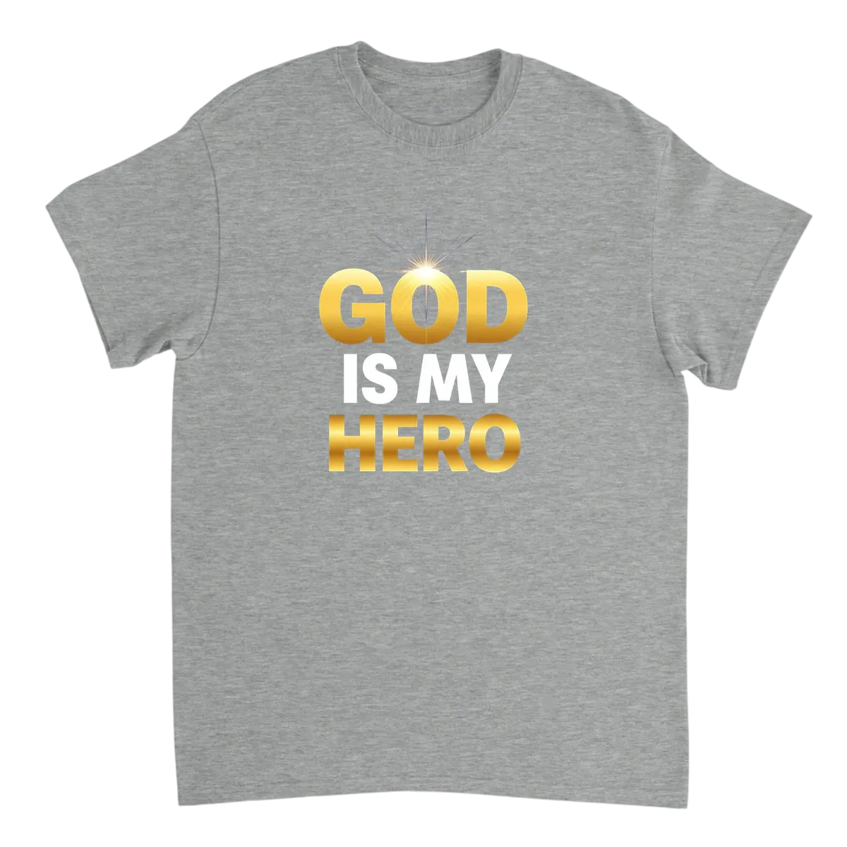 God Is My Hero Tee - Faith & Inspiration White T-Shirts Photo 4