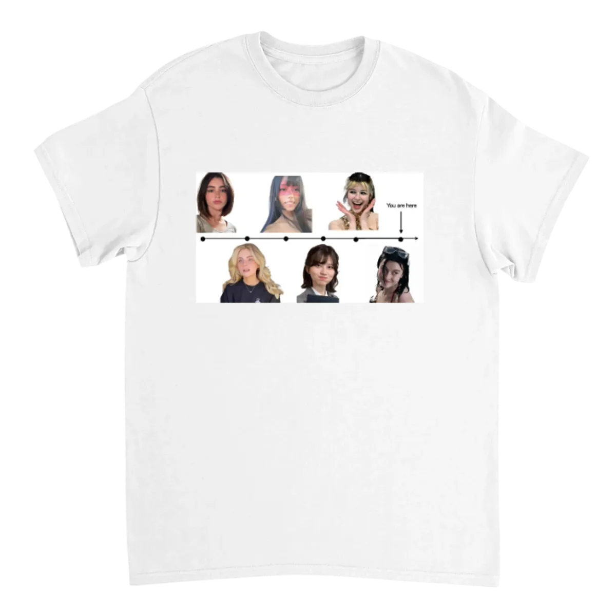 Gooner Timeline Lore Graphic Tee White T-Shirts Photo 2