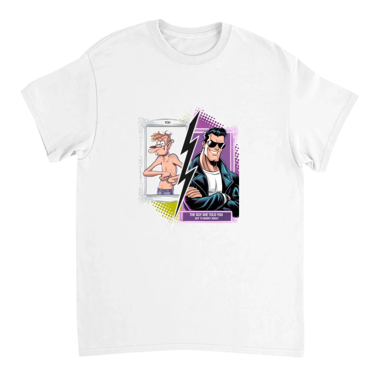 Guy She Told You Not To Worry About Tee - White T-Shirts (ZeitZwag Streetwear)